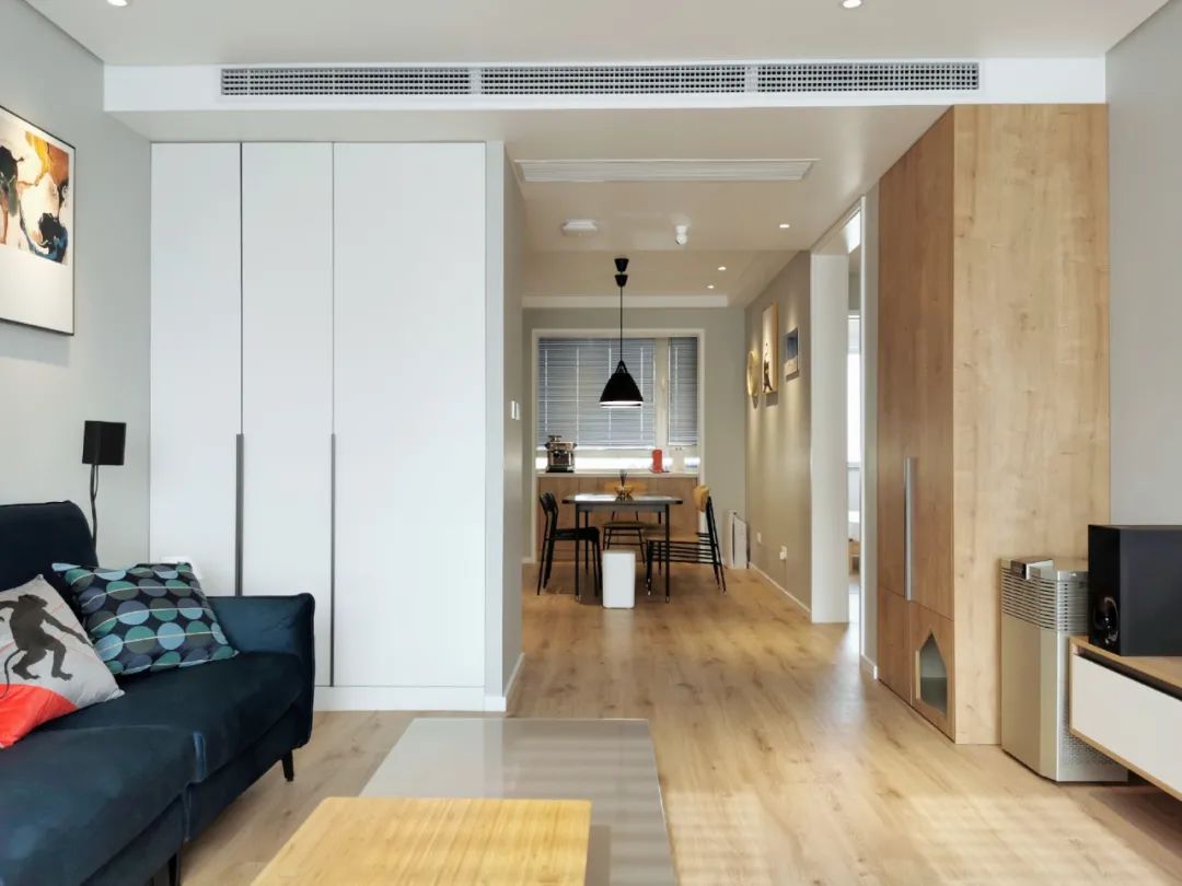 90㎡程序员家居，设备柜、地台、咖啡吧一应俱全-48