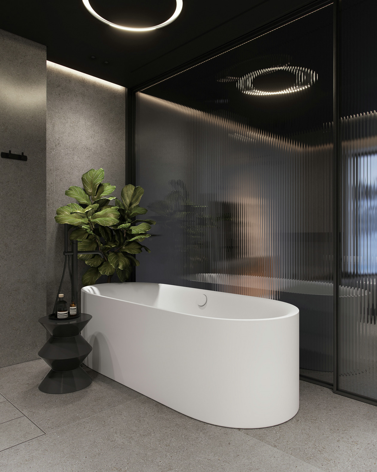 100㎡高级灰色系公寓设计 超高级的质感！-19