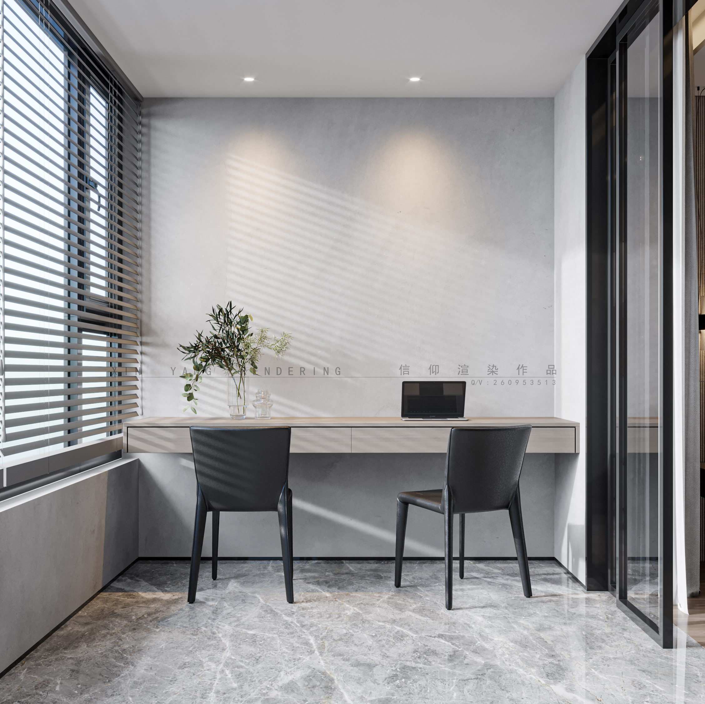 现代灰调小别墅丨周婷空间设计-27