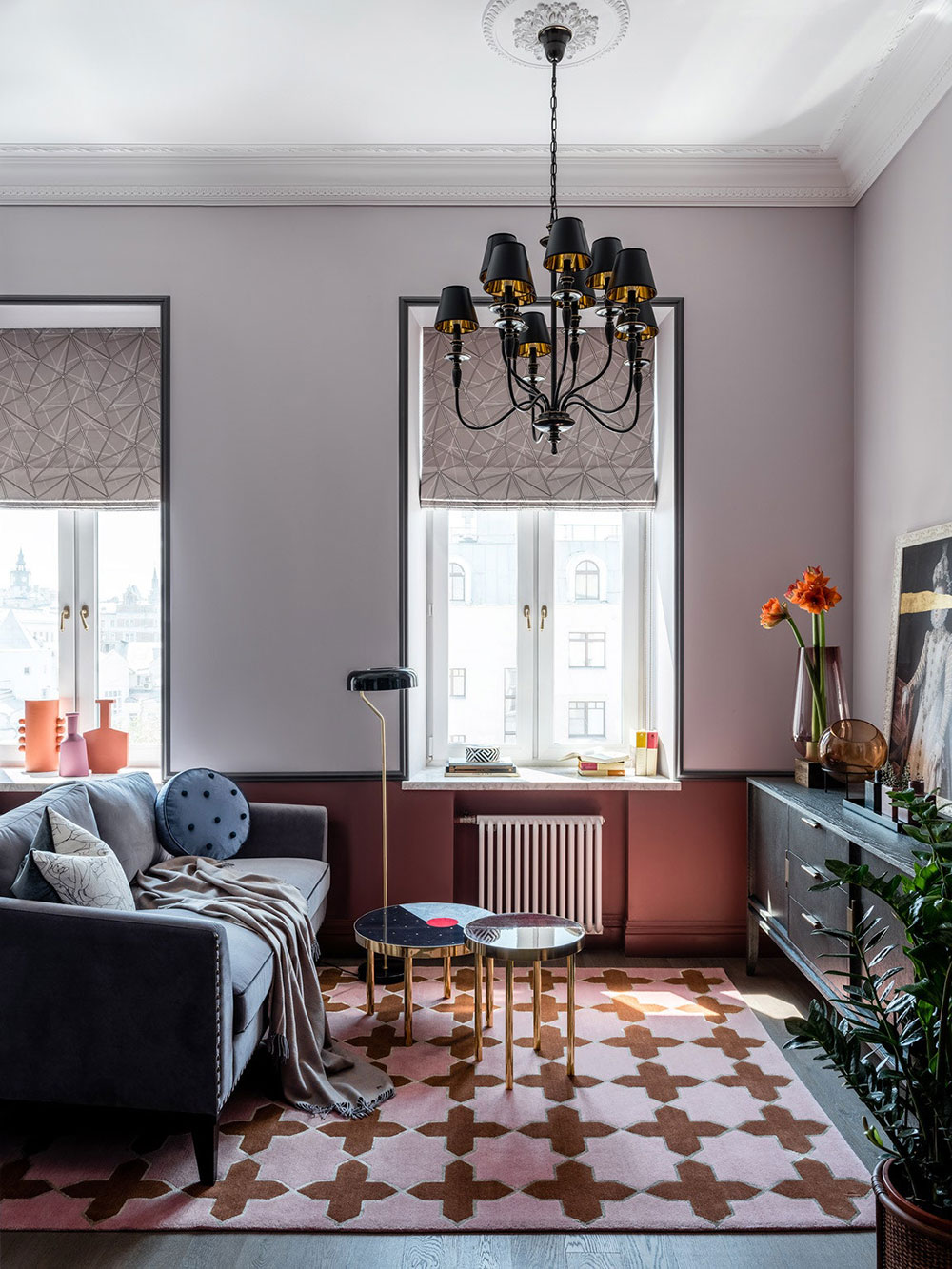 莫斯科彩色小公寓,历史建筑中的活力设计-3