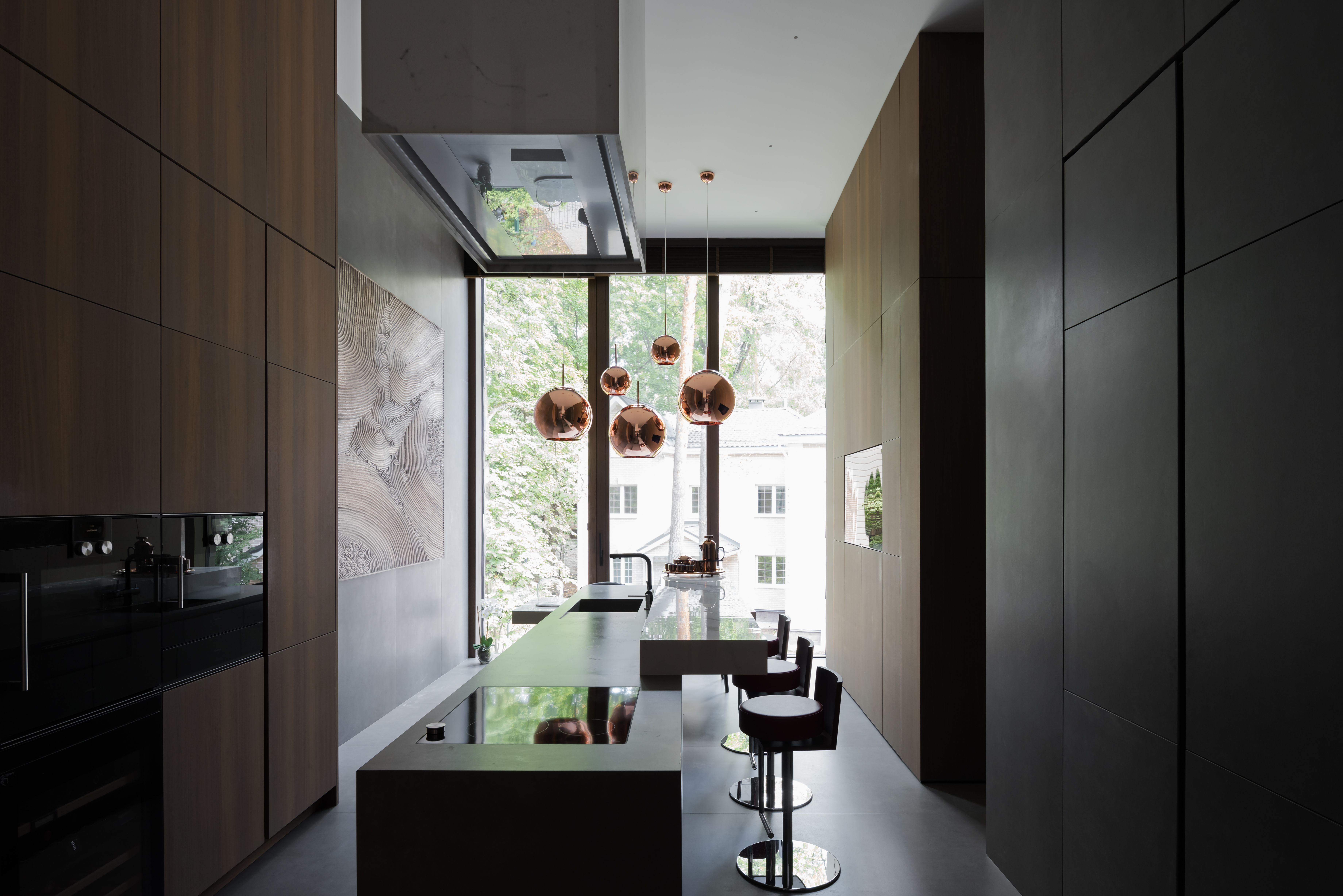 The interiors of Copper Shell House Moscow Alexandra Fedorova-27