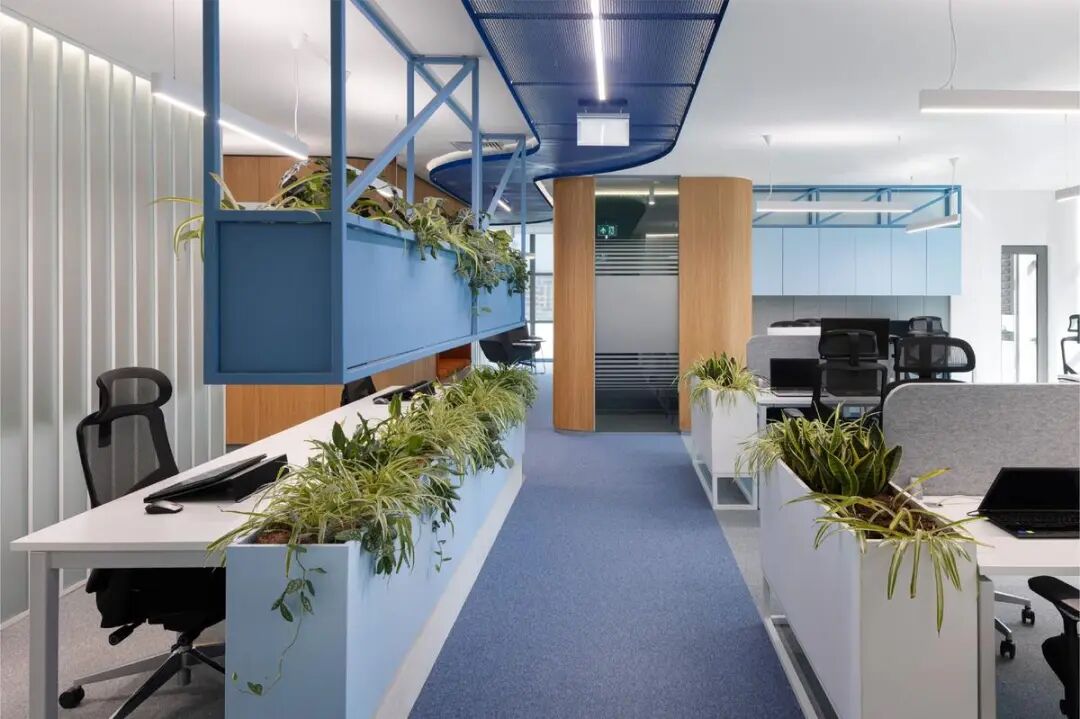 Syscom Engineering索非亚办公室:蓝色美学丨保加利亚丨SOFT CASE STUDIO-13