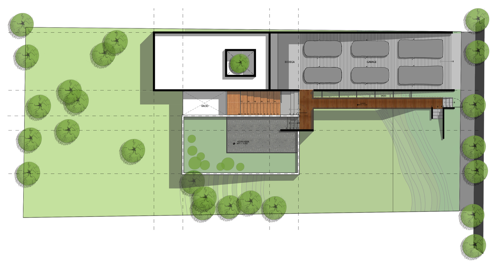 墨西哥陡坡上的绿意之家-47