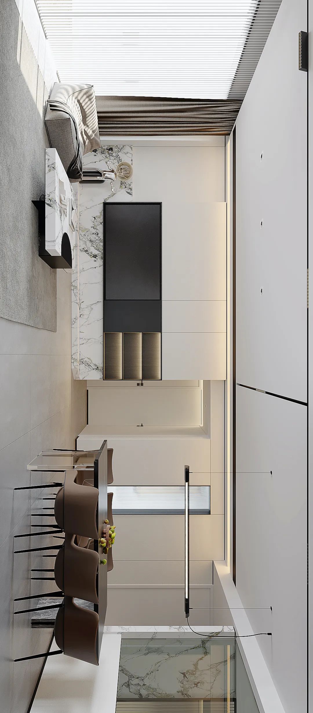 尚城舍影|100㎡简约轻奢三口之家-23