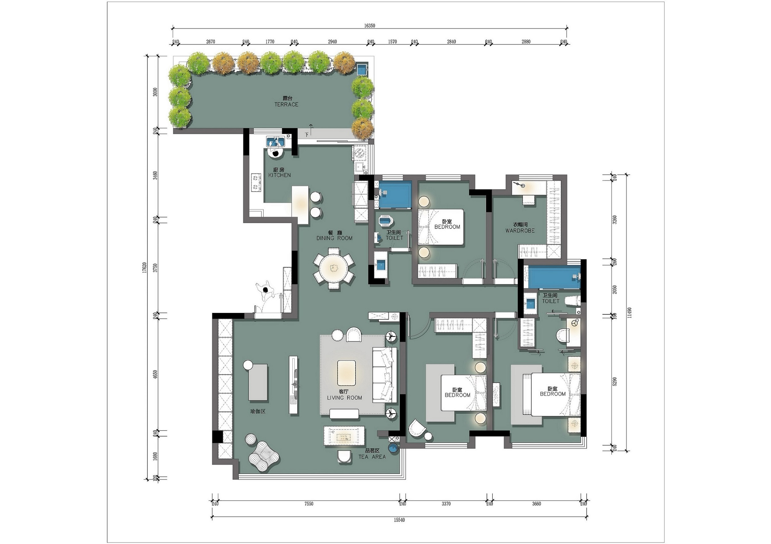 漓江一号现代轻奢大平层丨中国桂林丨乔木空间设计-11
