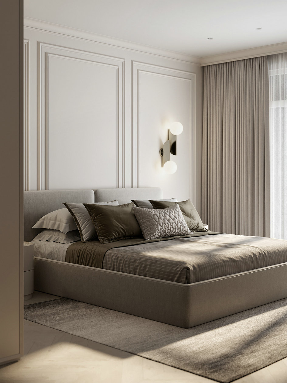 120㎡中性色系住宅设计-16