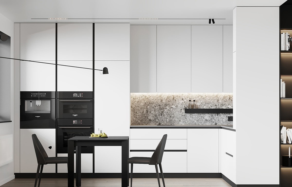 高级黑+简洁白的住宅设计--高级有范儿-7