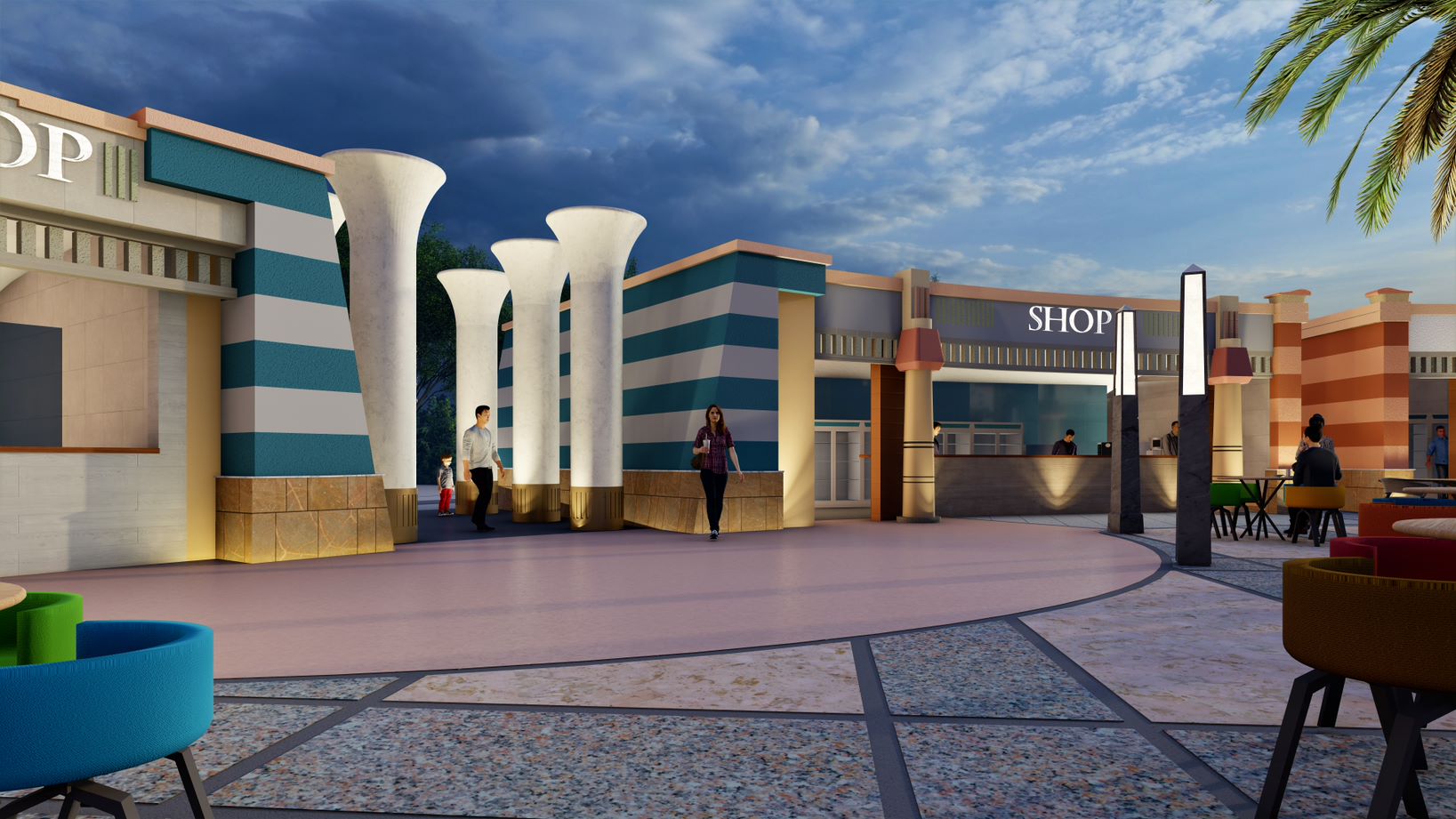 NEW QENA CORNICHE 美食广场及景观设计丨埃及丨Nermen Assem-5