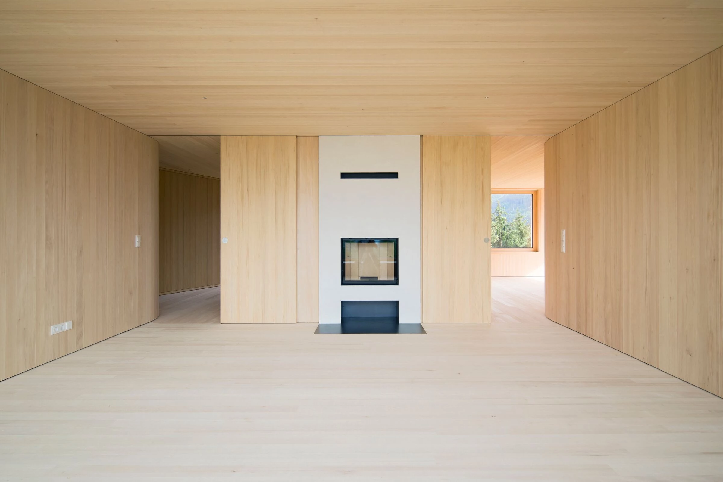 奥地利 Y-House | 混凝土基底与木结构融合的开放式空间设计-5