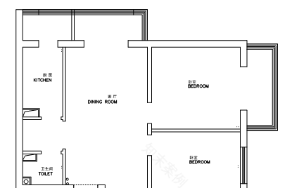 原木日式风家居设计 | 主次卧、客厅、餐厅、厨房一体化-13
