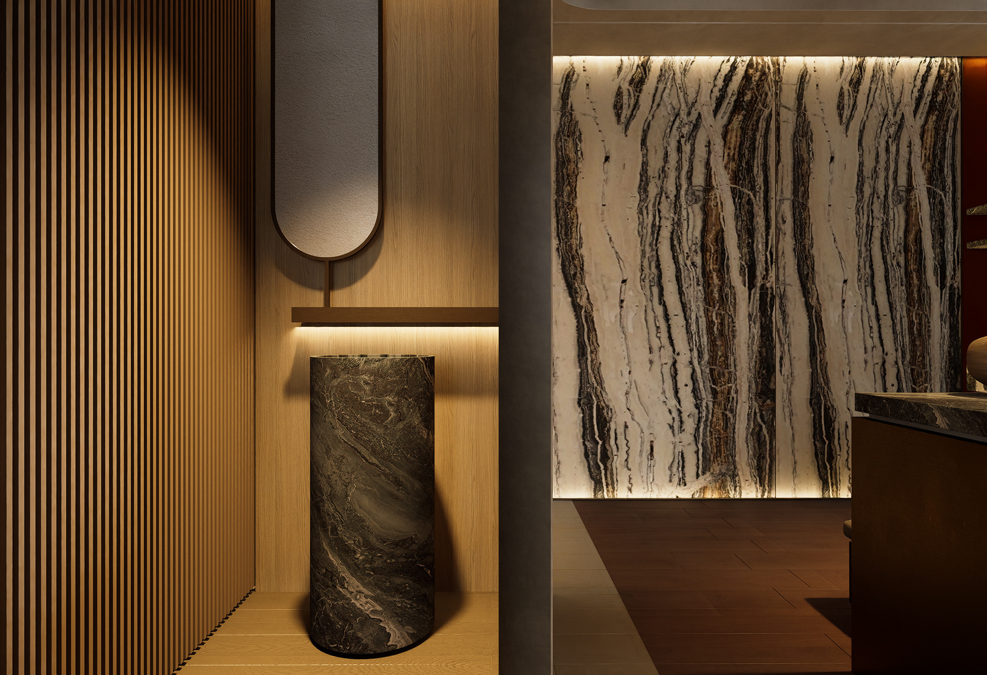 琢光石境・城市靜奢居,弧影棲所・城市輕奢私寓丨中国台湾丨藍雅設計事務所-38