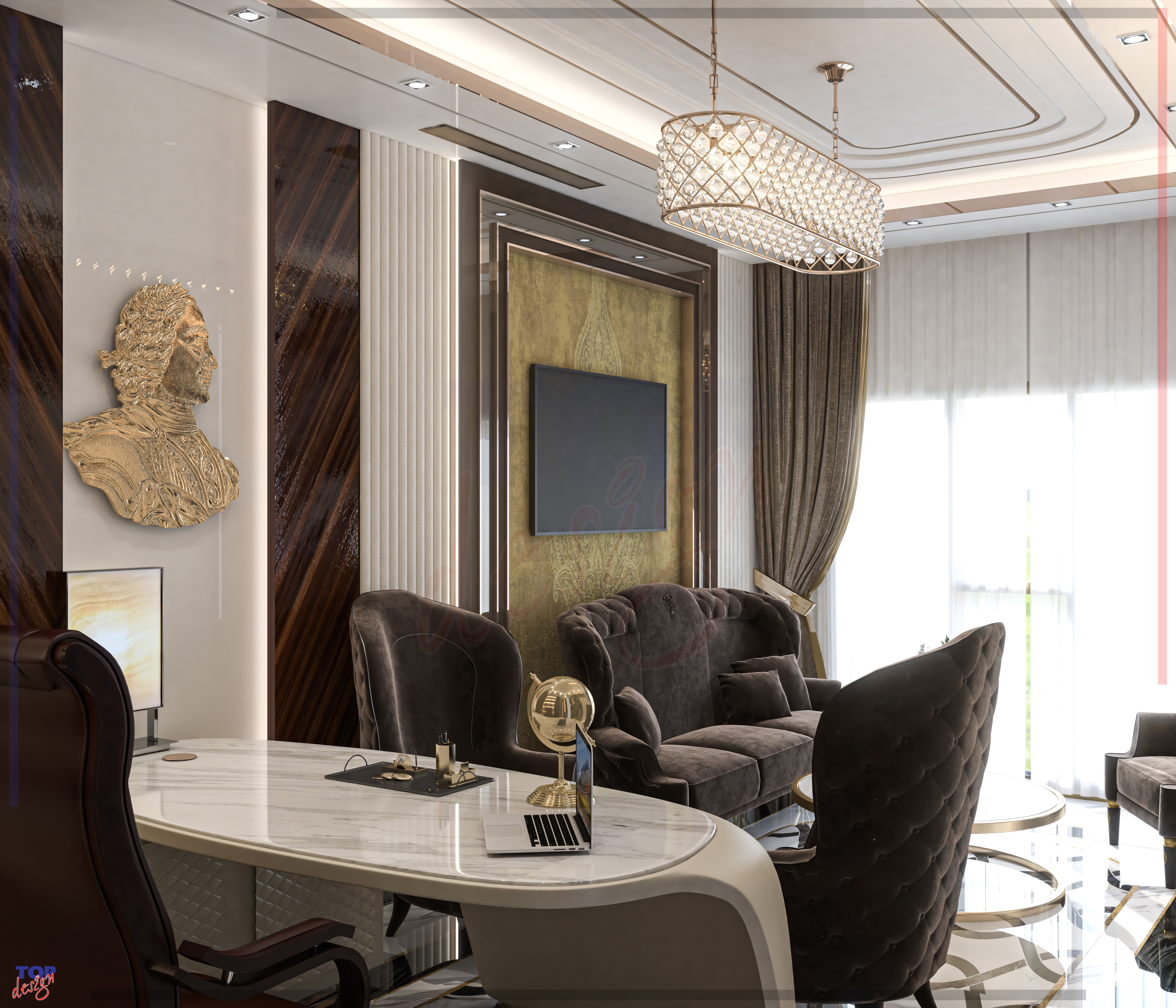 Project 15 4stars hotel design " Main Office " 2022-6