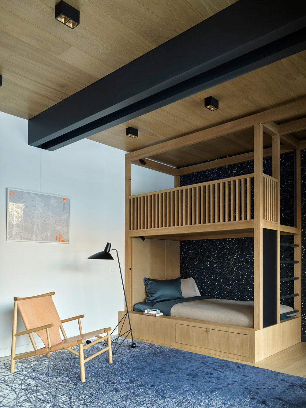 莫斯科玻璃墙现代森林小屋-7