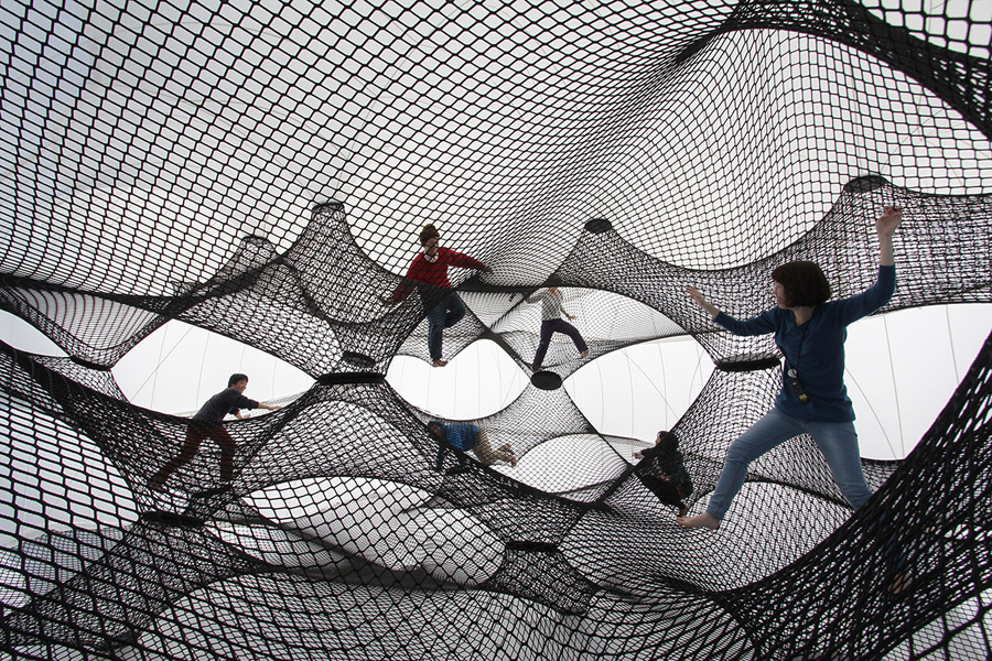 日本横滨白色充气泡泡——NUMEN 的创意设计-19