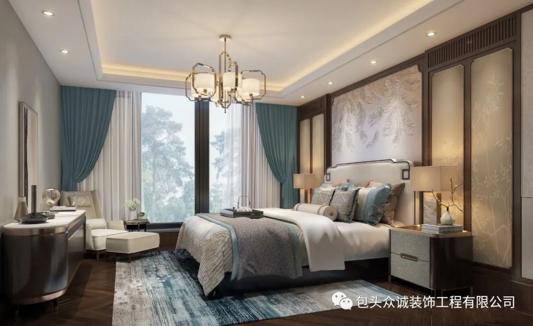 鄂尔多斯新中式住宅丨中国鄂尔多斯丨众诚装饰-25