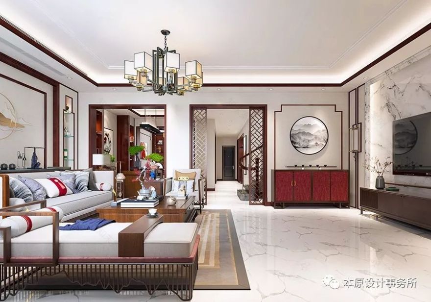 新中式韵意,本原设计事务所打造 240㎡诗意栖息空间-20