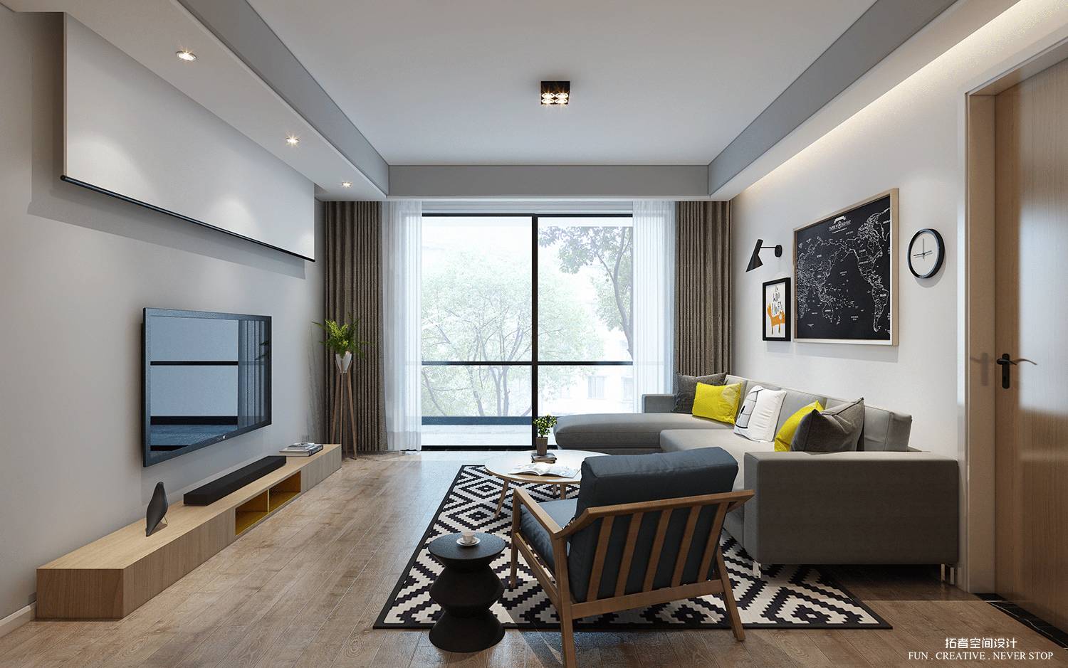 北欧风情的和泰城 125㎡小清新之家-45