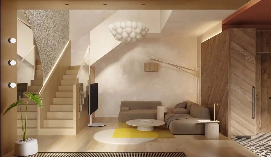 几何色彩碰撞,打造温馨空间-3