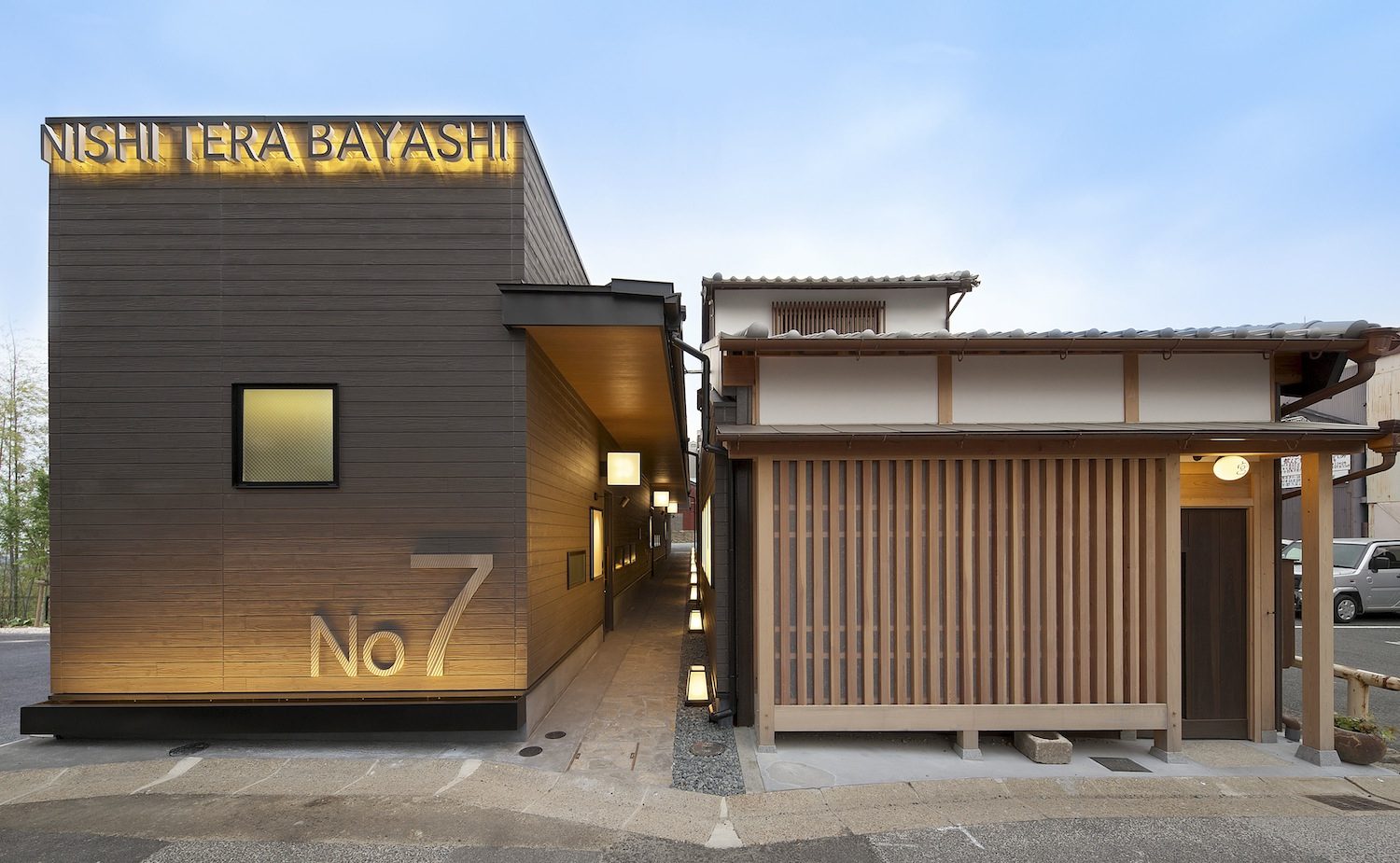 西寺林 7号

注：此处NISHI一般对应西，TERA可能对应寺，BAYASHI一般对应林 ，是基于常见日语人名地名罗马音转汉字的推测，当然具体名称需结合实际情况确定 丨日本奈良丨岩本 勝也＋エンバディデザイン-5