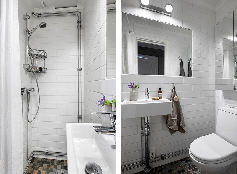 瑞典温馨公寓设计 | 书架与暖色调打造舒适空间-23