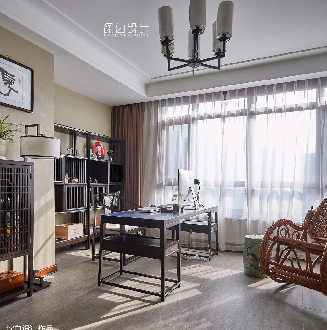 深白设计丨平层丨【深白作品】拾壹楼--中式休闲-11