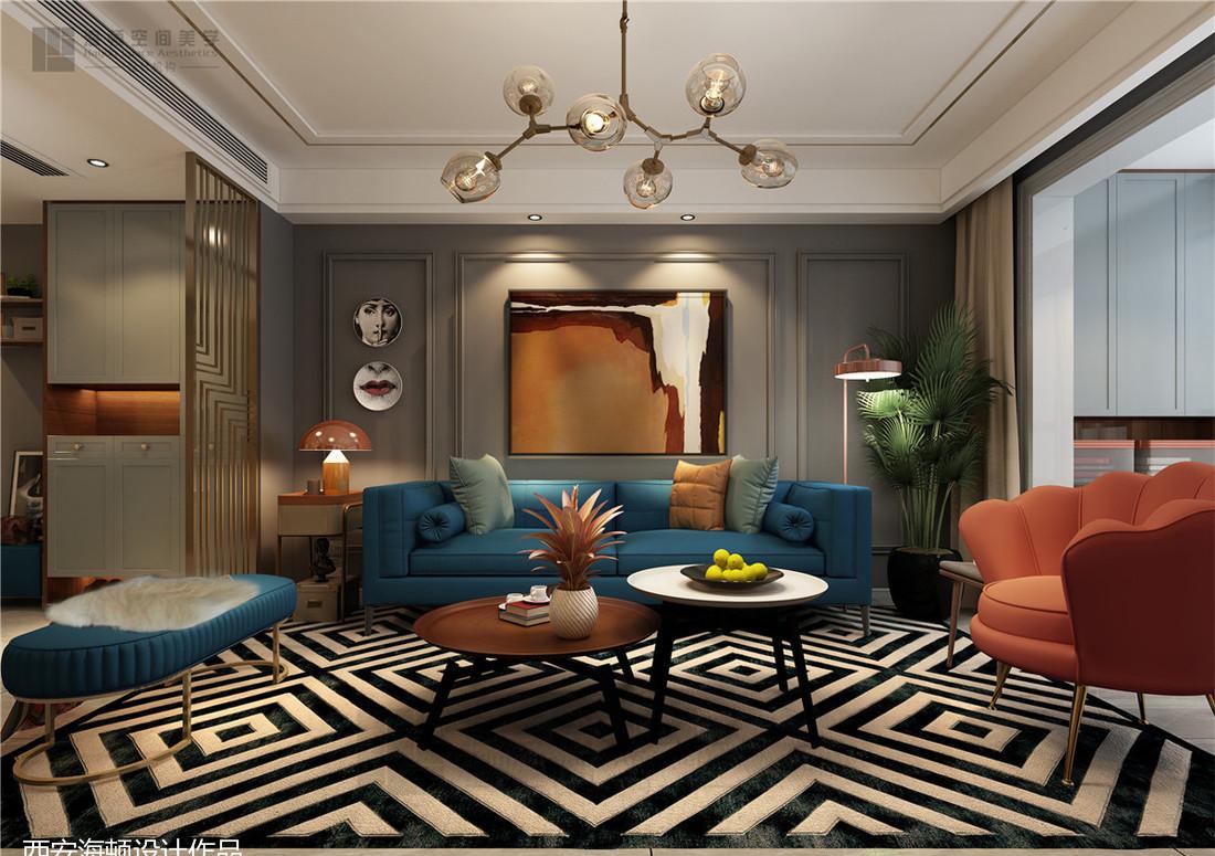 西安群贤道九号 150㎡复古轻奢风 海顿设计展现定制魅力-21