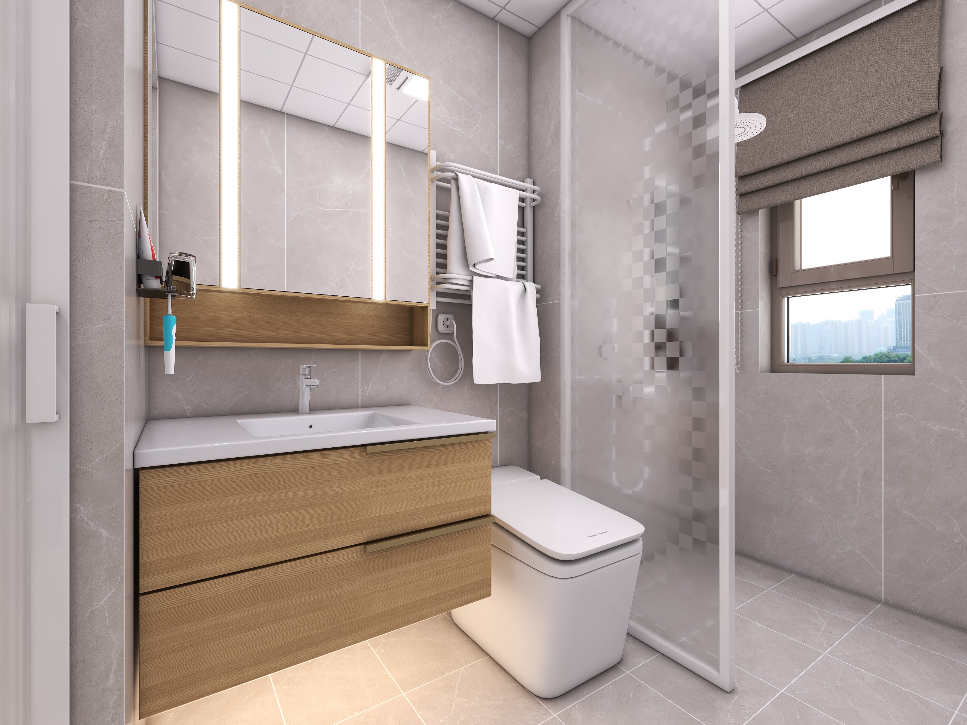 四川成都朗基香颂天府二期（113平方现代简约四居室）-61