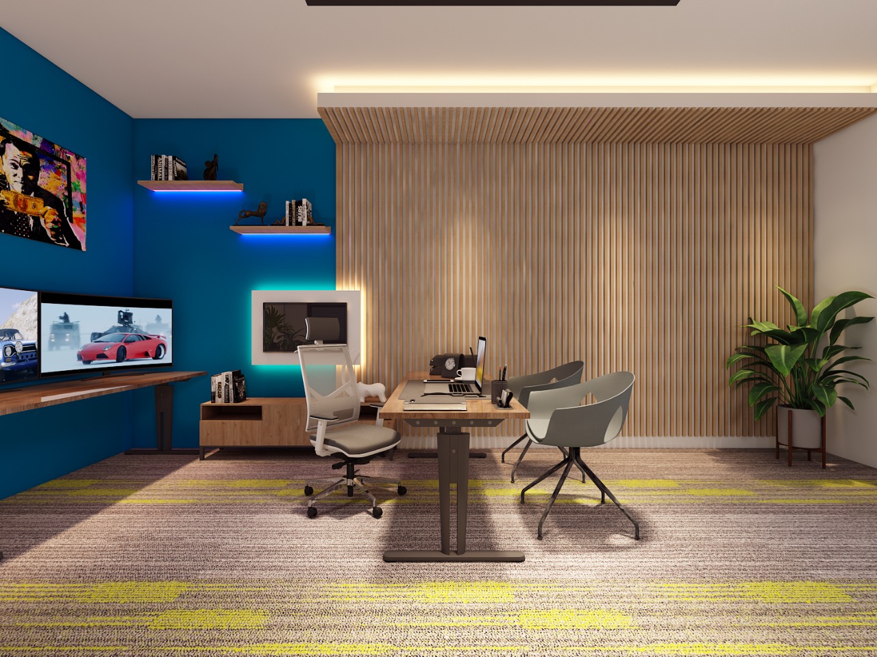 TDW办公室及仓库内部空间
 
注：由于不清楚TDW代表的具体内容，这里按保留处理如果TDW有特定含义且你能给出相关信息，可替换成准确内容 丨UruguayFlorida-43