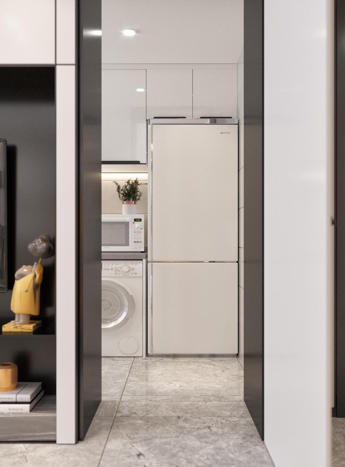 128m²现代简约暖色系-8