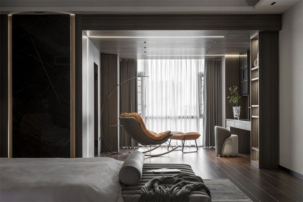 黑金设计师概念风别墅空间设计丨中国揭阳丨左岸空间设计-21