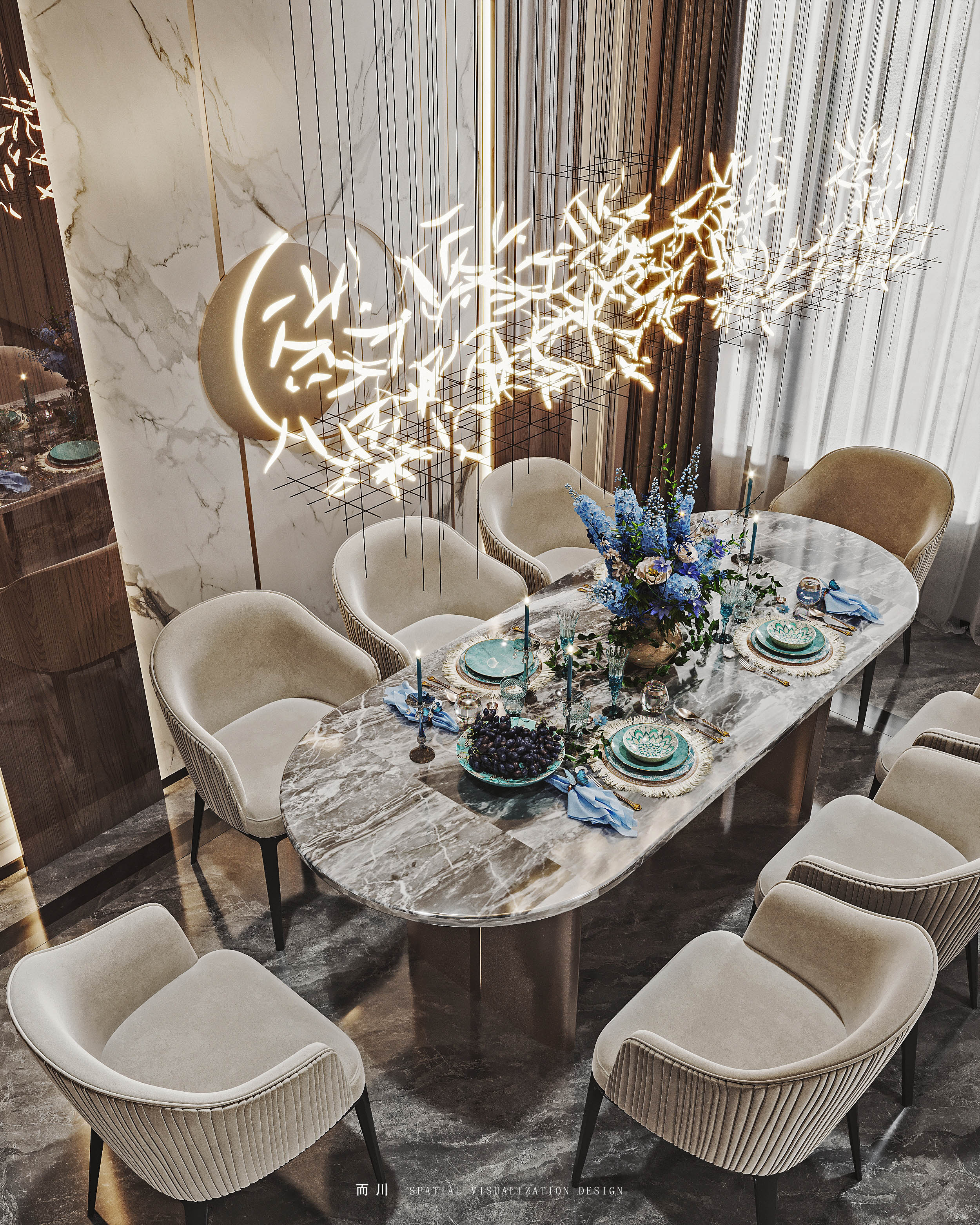 意式轻奢丨而川空间可视化工作室-12