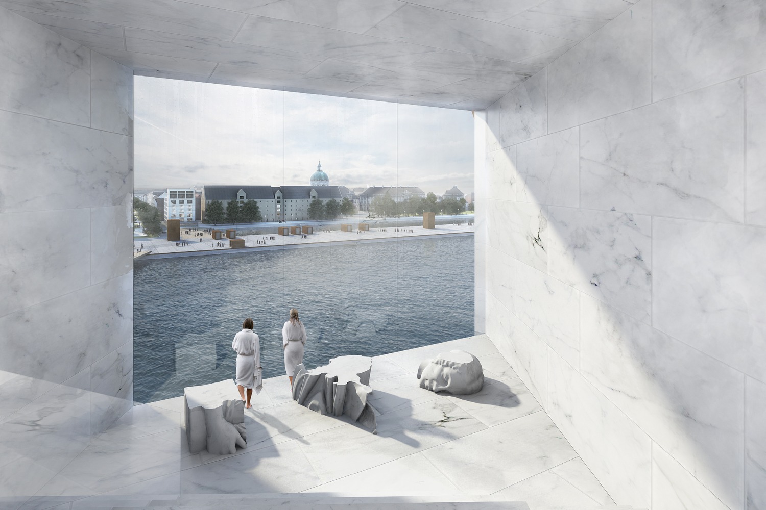 哥本哈根瀑布水上中心 | 隈研吾与 COBE 的奇妙合作-2