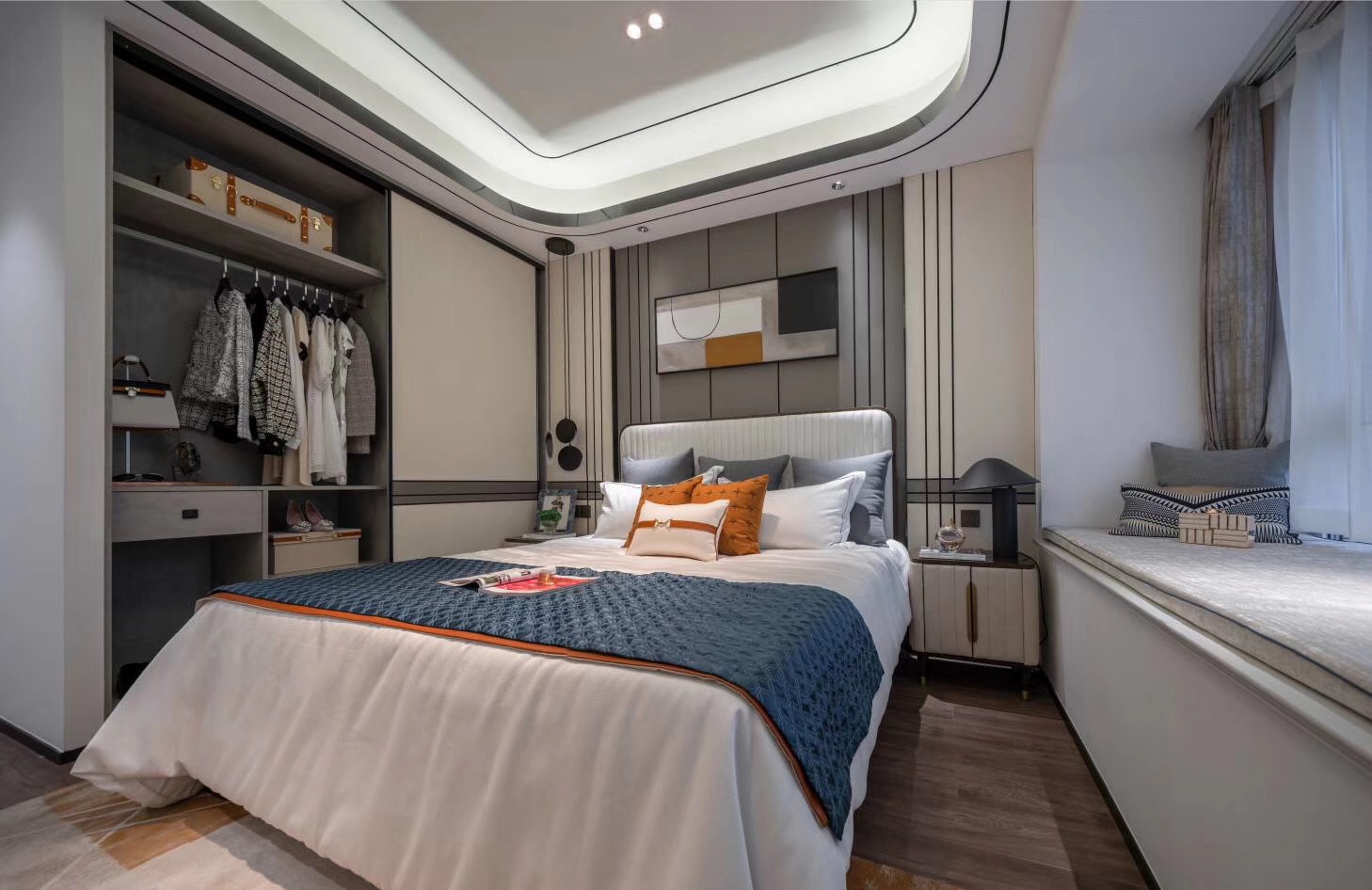 鲁鸿兰亭临帖——135 现代轻奢样板间的精致生活美学-6