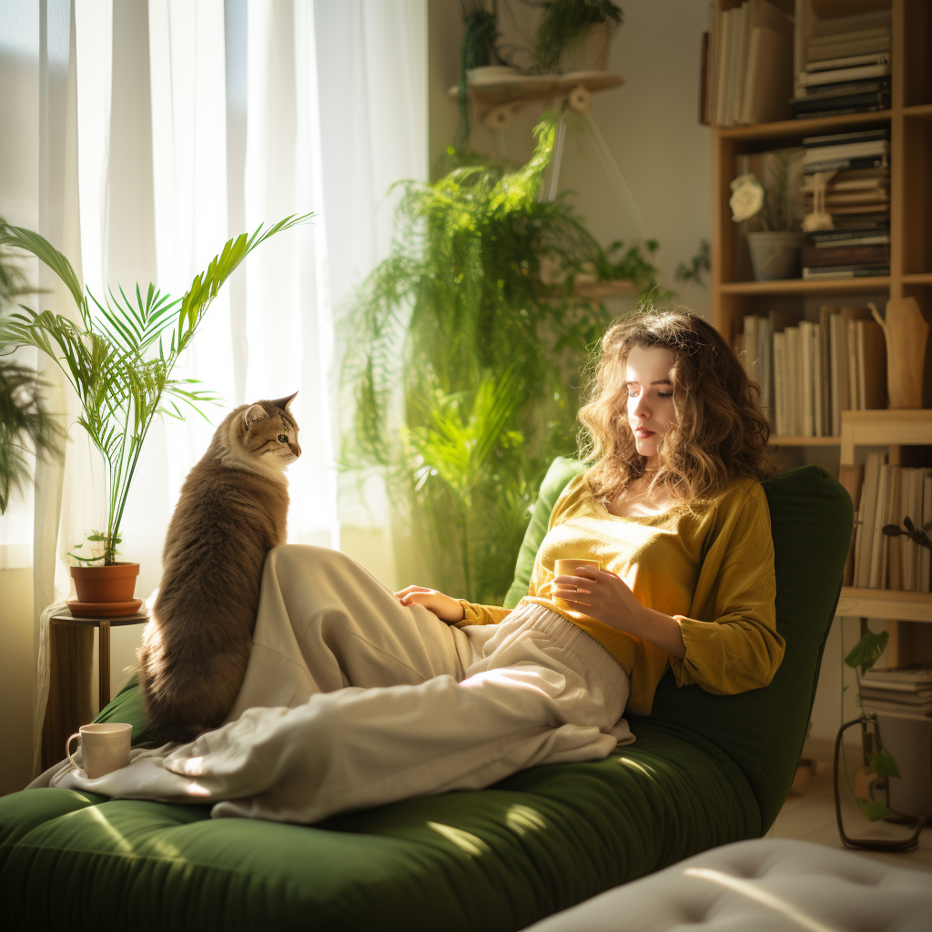 黄绿搭配空间-3