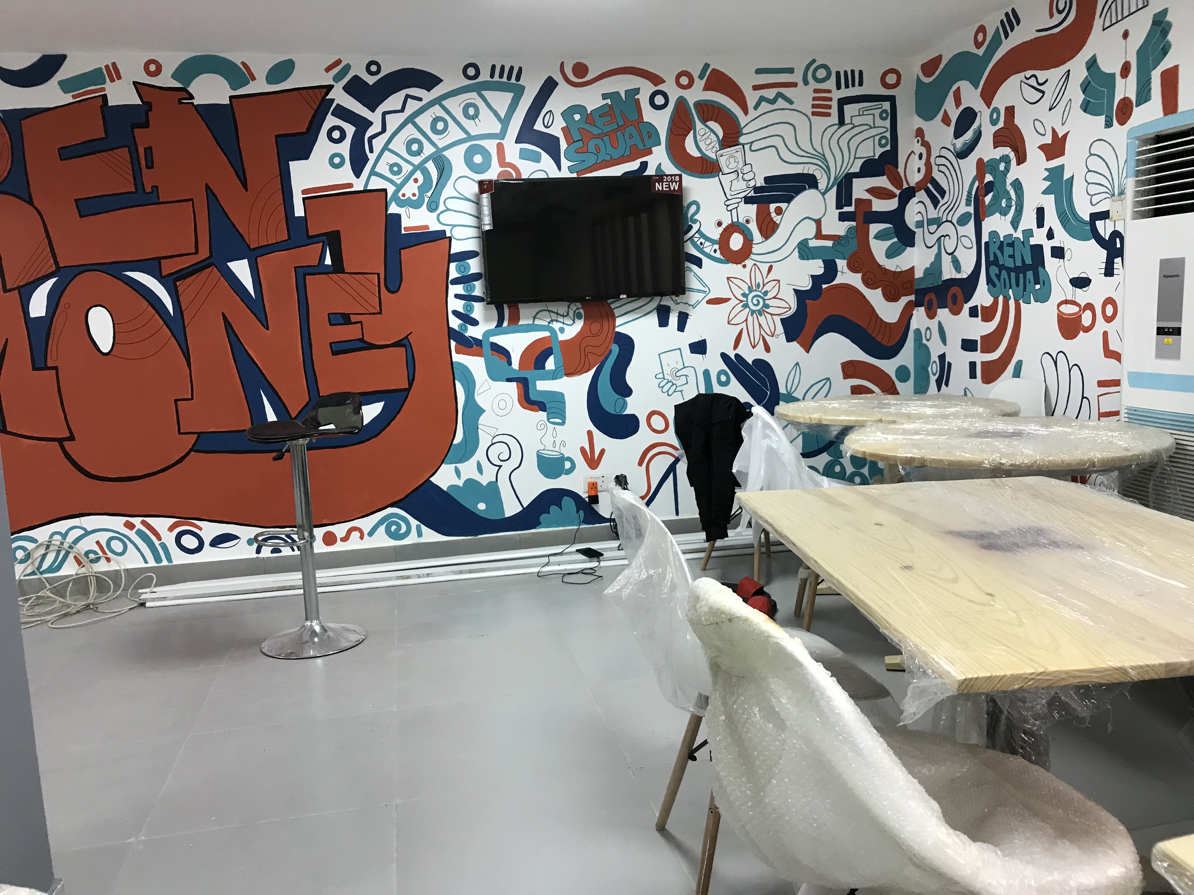 RenmoneyHQ 壁画项目丨尼日利亚丨Spacefinish-11