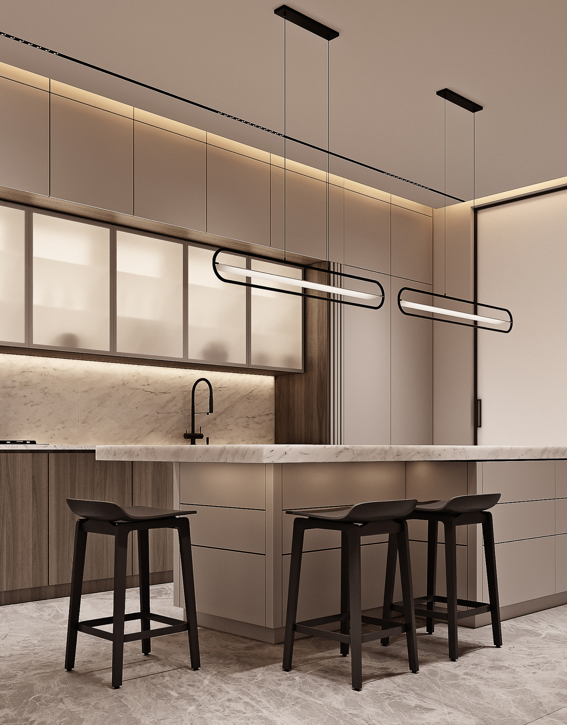 Modern minimalism family residence-42