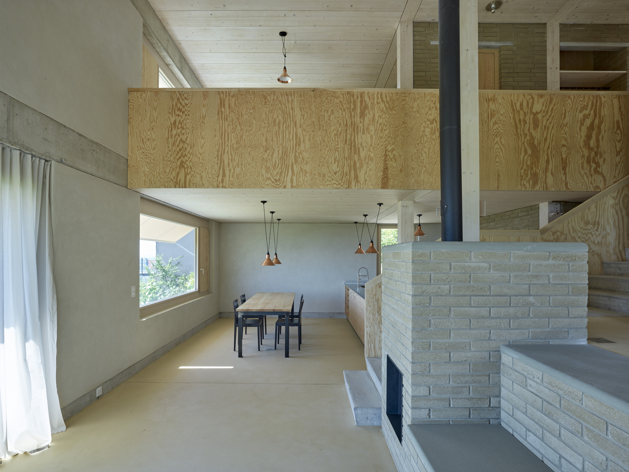 Mont Vully 两栋公寓 | 自然低排放材料打造宜居空间-5