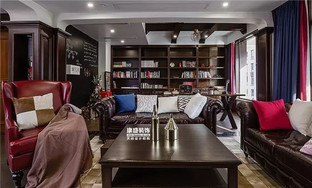 康盛装饰┃180㎡美式复古私宅·一步一景的视觉盛宴-46