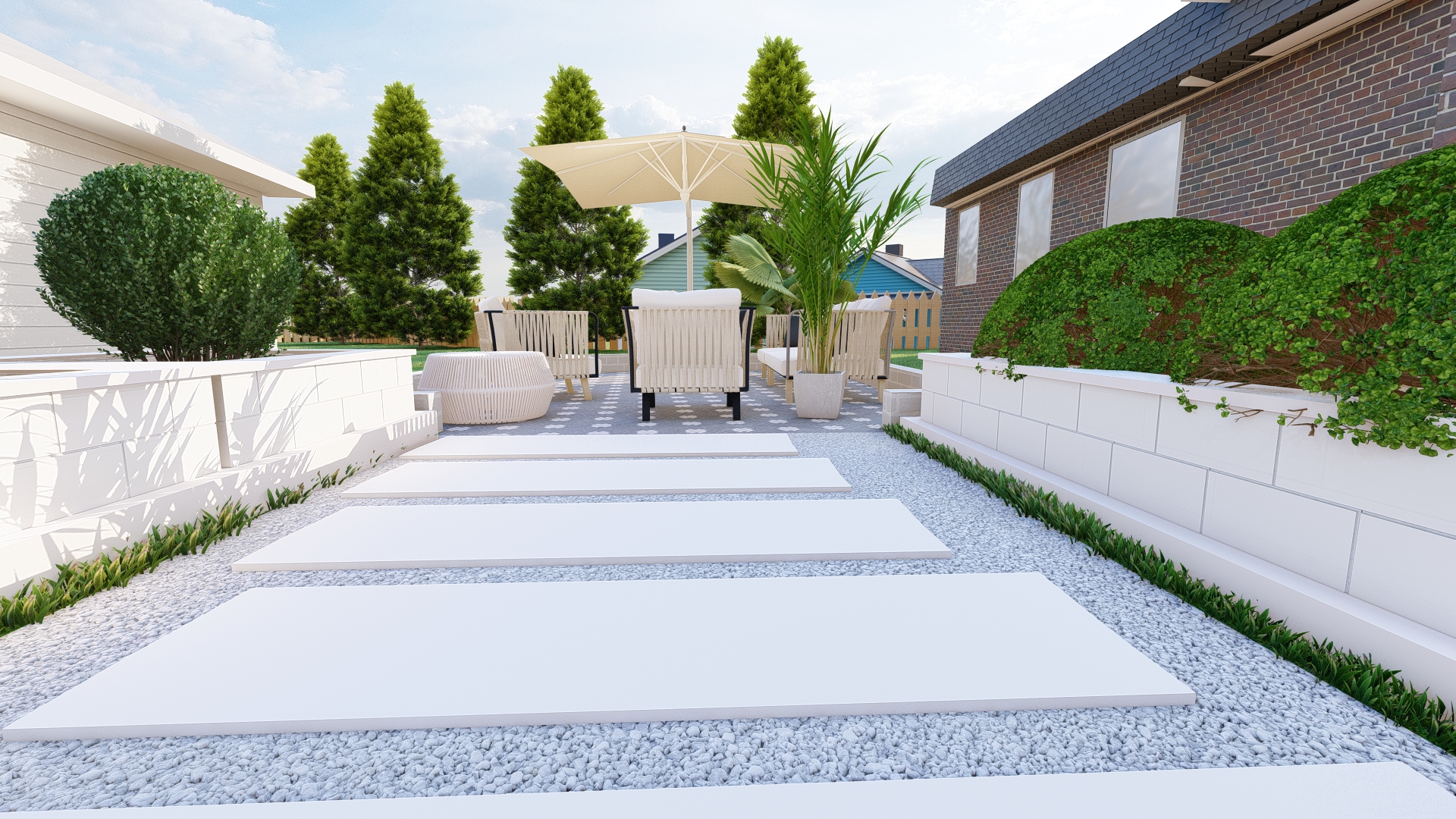 Backyard & Front yard landscape Design-2