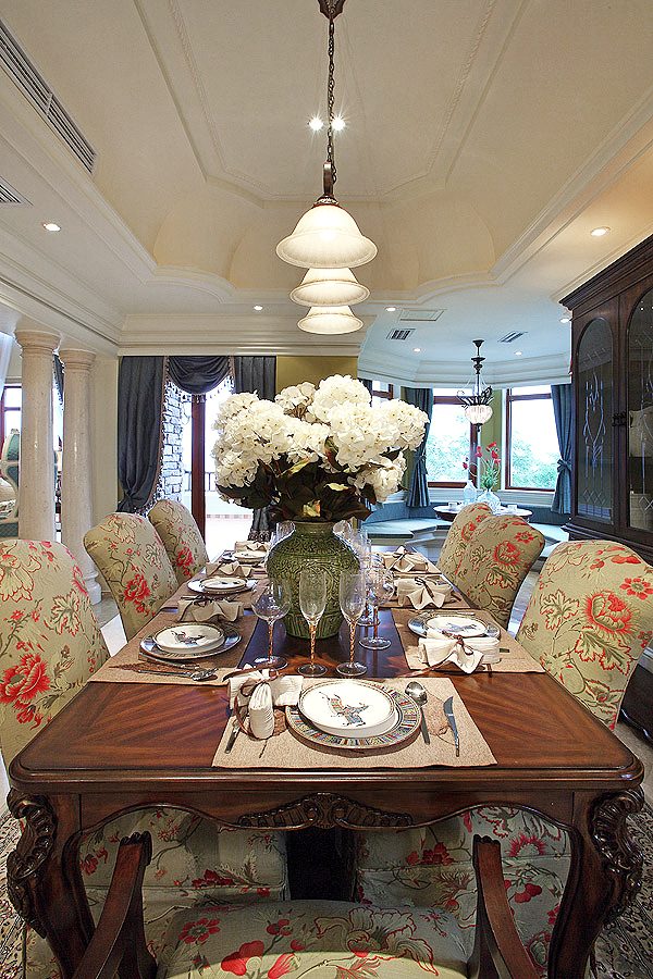 法式简约家装别墅样板房-2-16