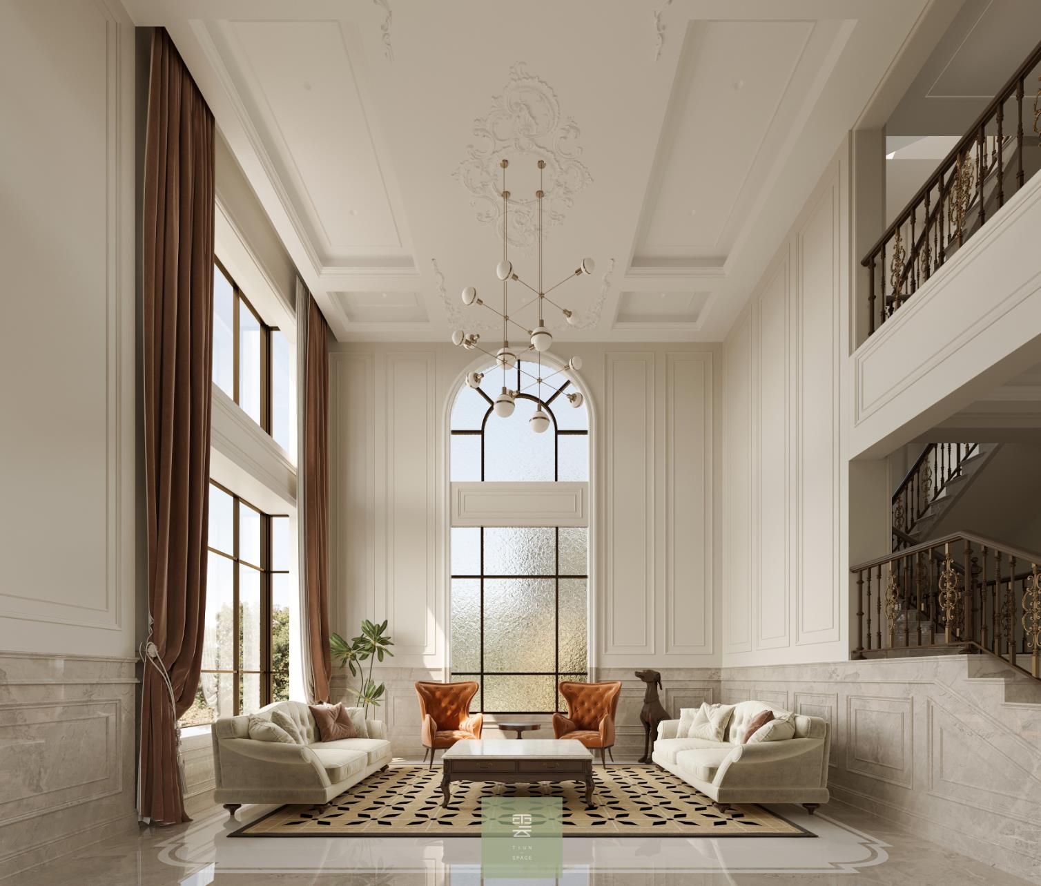 法式别墅设计丨中国惠州丨梯云空间设计-7