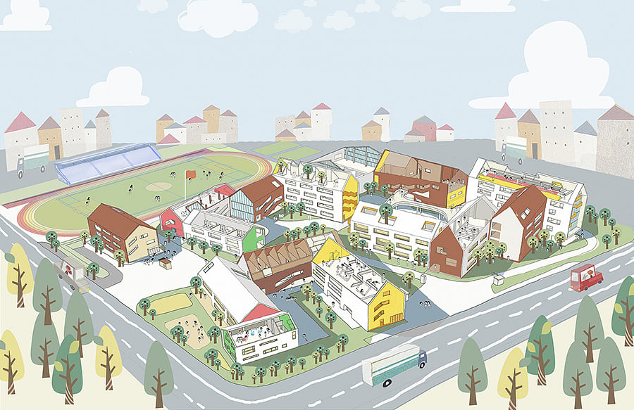 杭州未来科技城海曙学校丨中国杭州丨LYCS Architecture（建筑与室内设计）-38