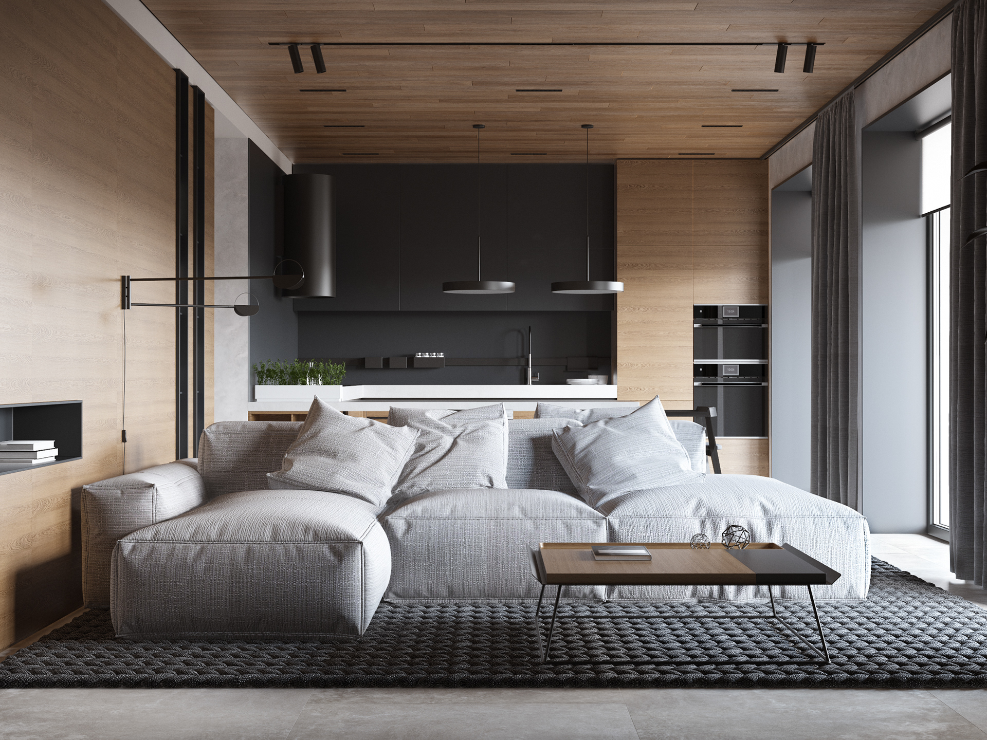 原木与灰色 打造超有感的住宅！-1