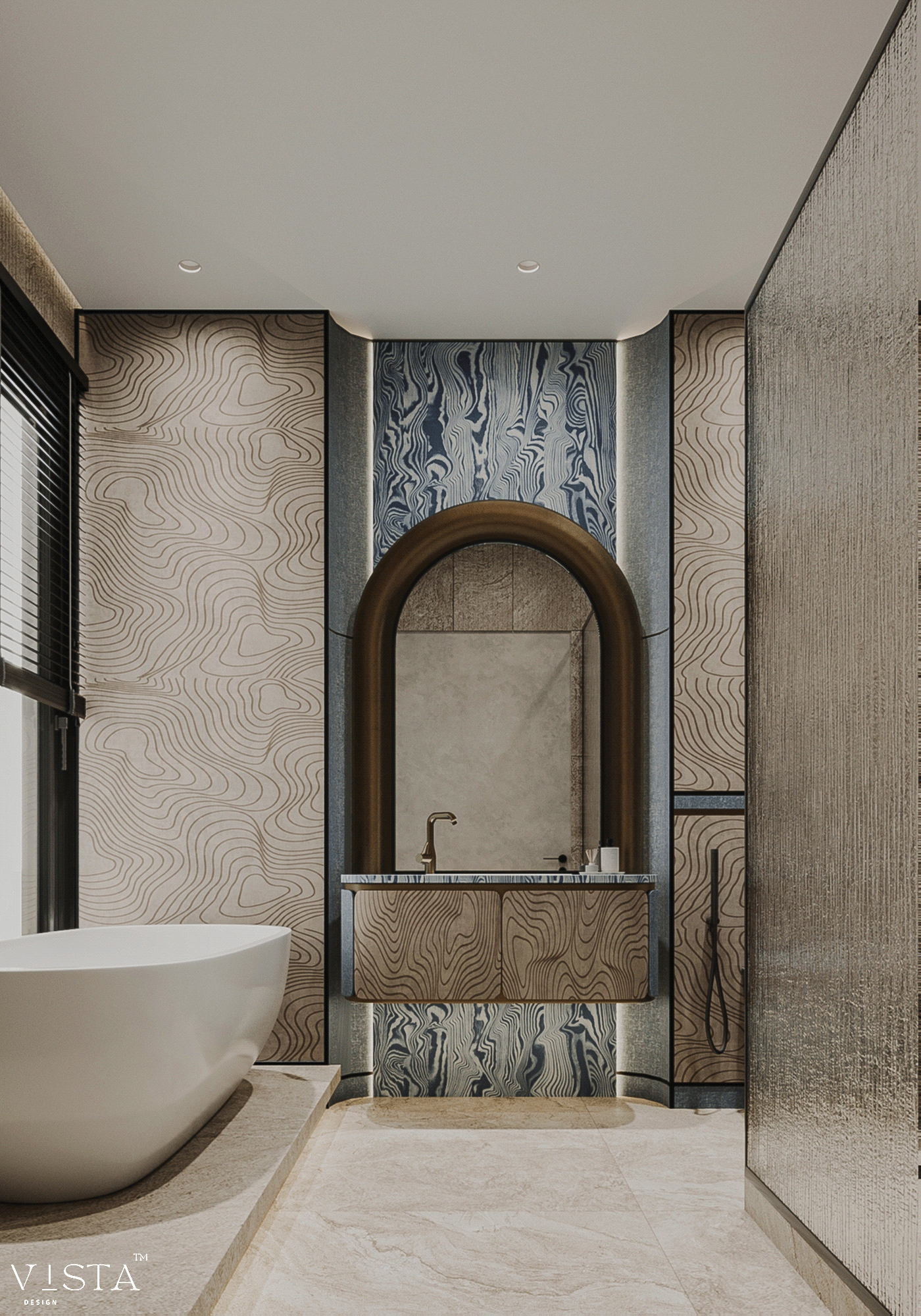 主卫；主卧卫生间丨阿联酋丨VISTA Design-5