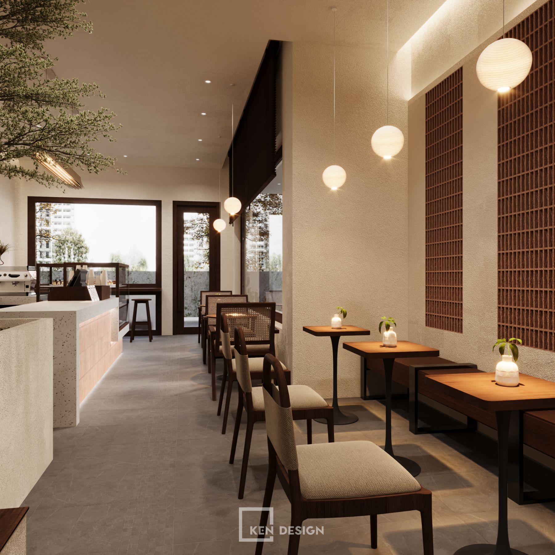 Blume咖啡馆设计丨越南河内丨Ken Design-34