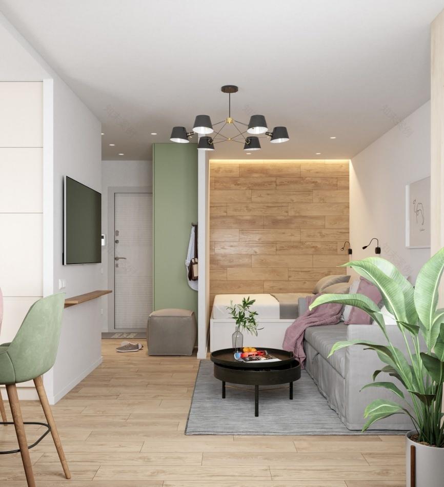 曼哈空间设计丨公寓丨青涩韶华,不悔于世-8