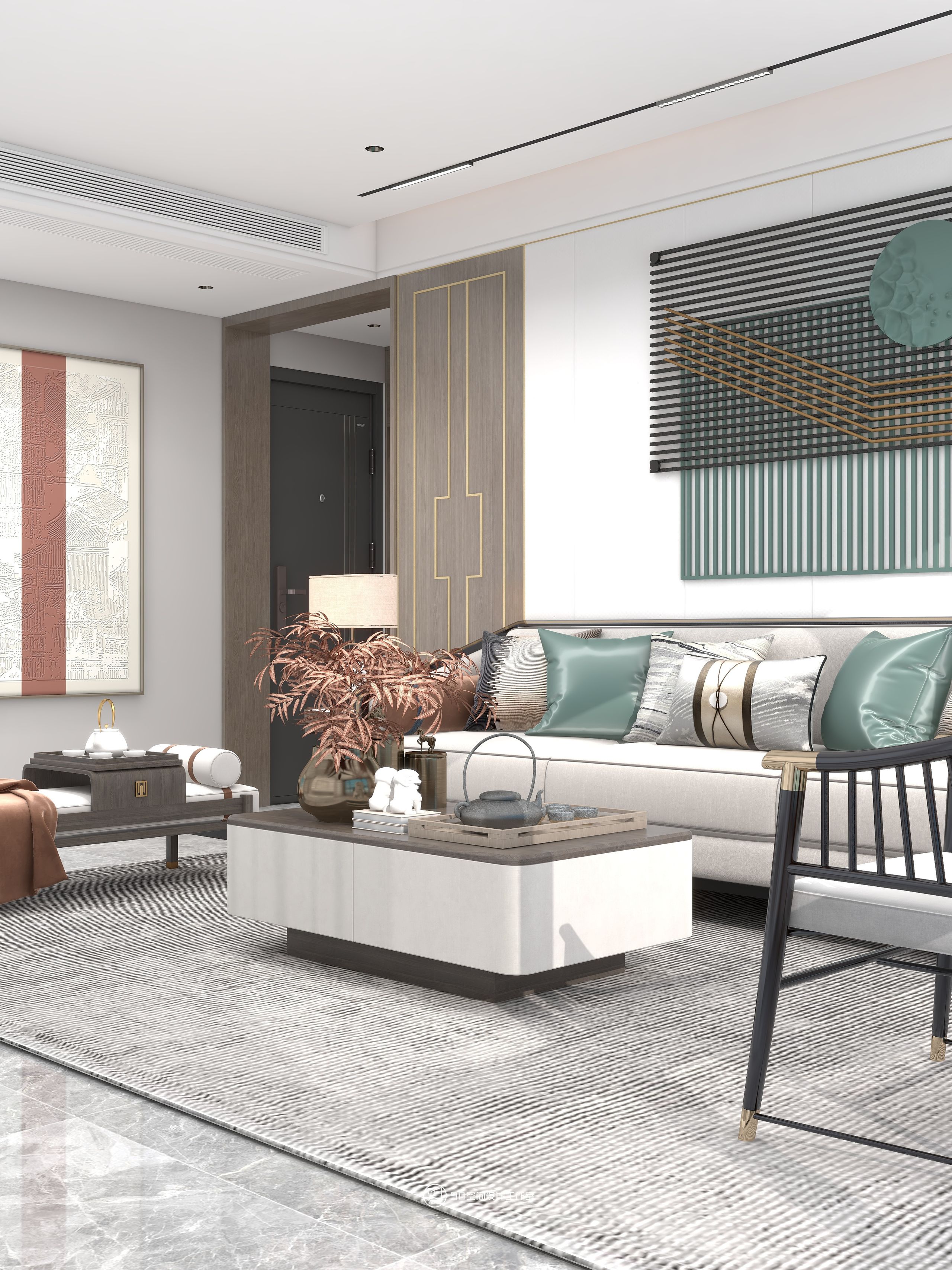 多情种新中式风格126 平方 4 室 2 厅 2 卫-6