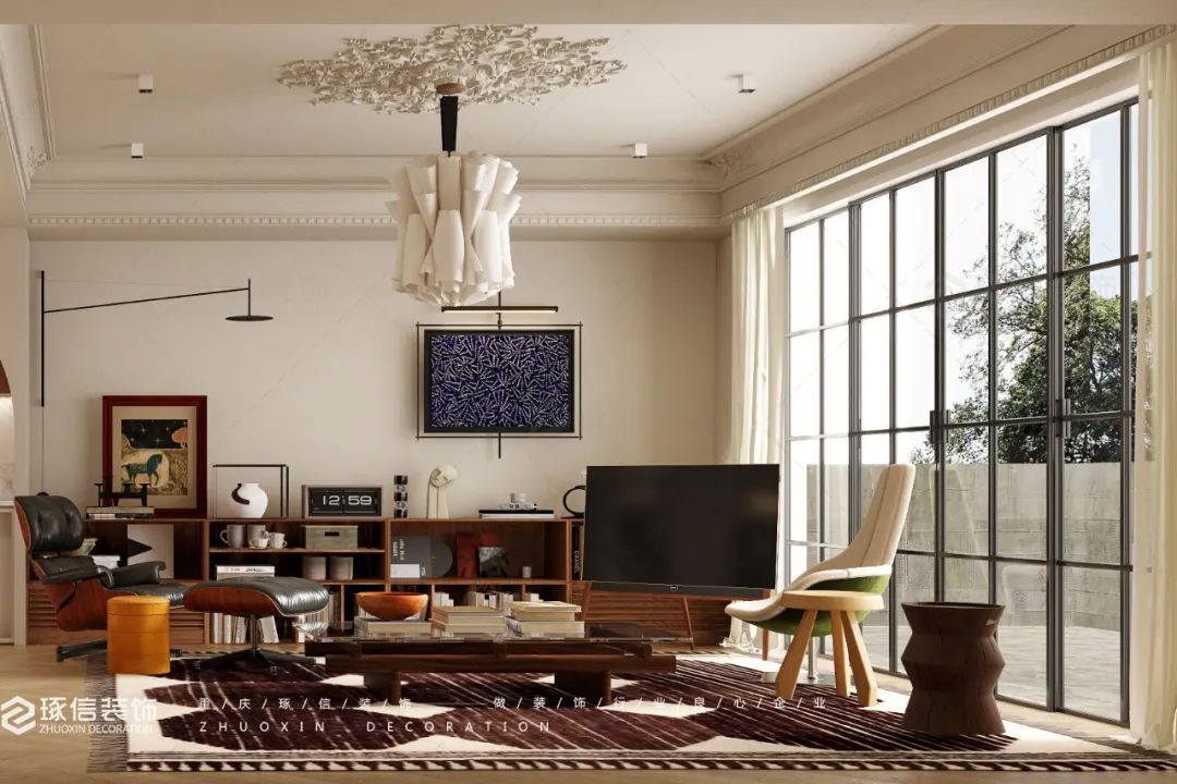 万科渝园 380m²法式中古风家居设计丨中国重庆丨琢信装饰-16