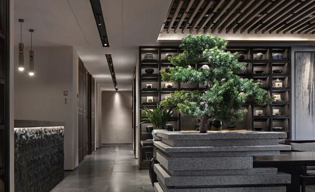 乾园会所 · 东方美学的现代食享空间丨禾田营造-5