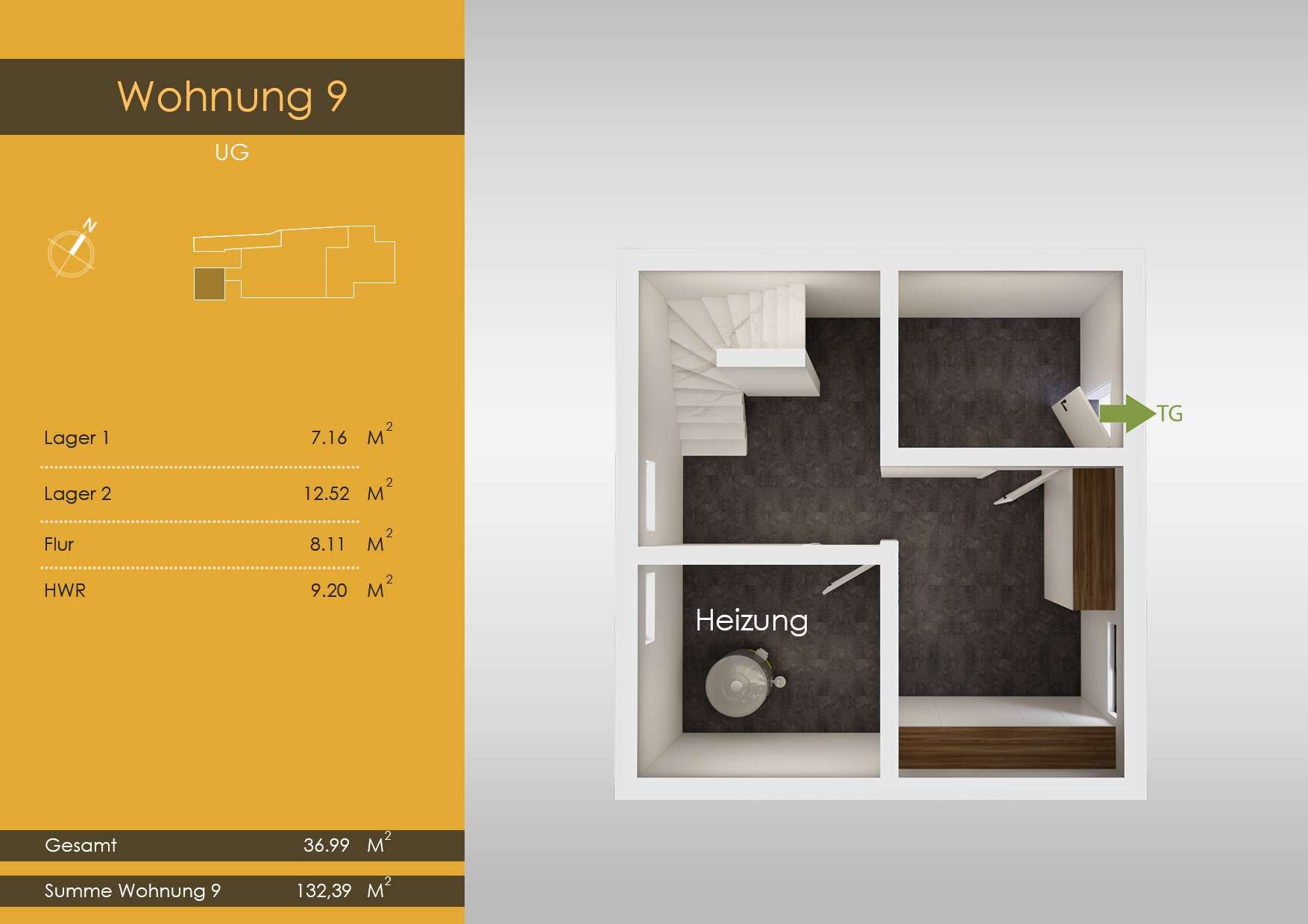 德国住宅开发项目3D户型图与宣传册设计-28